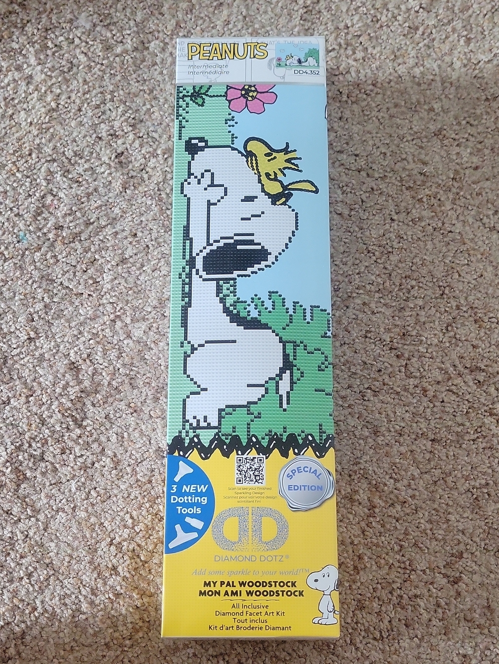 Peanuts Snoopy & Woodstock Dimond Dotz Kit NEW